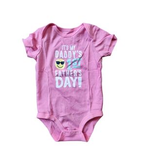 Carter's It's My Daddy's First Father's Day Short Sleeve Bodysuit Size 9 months